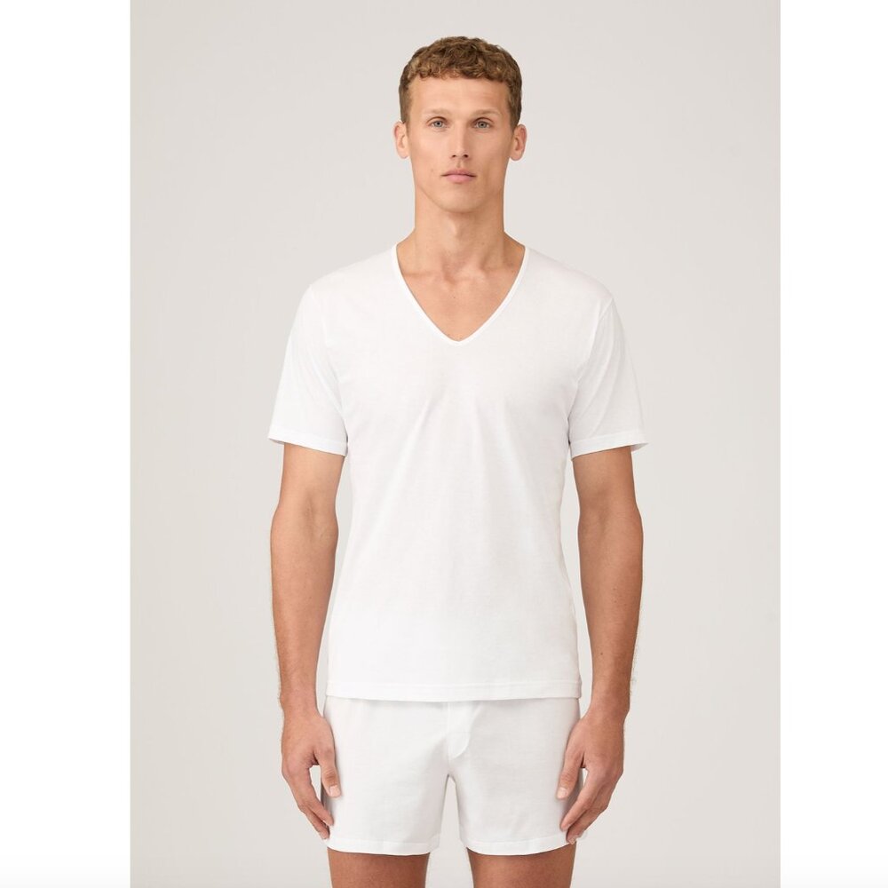 Sunspel Superfine Cotton Underwear V‑neck T‑shirt